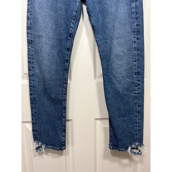 AGOLDE Toni Straight Leg Ankle Denim Jeans Distressing Women's size 26 - Picture 3 of 9